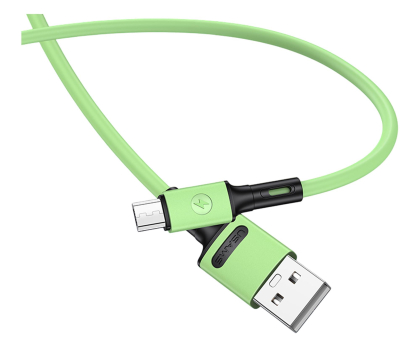 Kabel USAMS Kabel U52 microUSB 2A Fast Charge 1m zielony